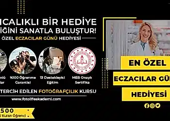 Eczacılar İçin %50 Fotoğrafçılık Kursu İndirimi!