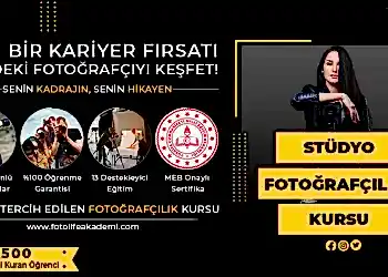 Stüdyo Fotoğrafçılığı Kursu Fiyatları – Erken Kayıtta %50 İndirim