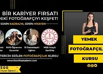Yemek Fotoğrafçılığı Kursu Fiyatları – Erken Kayıtta %50 İndirim