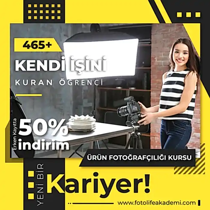 ürün fotoğrafçılığı kursu
